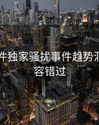 91大事件独家骚扰事件趋势洞察，不容错过