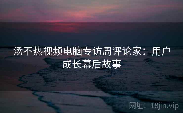 汤不热视频电脑专访周评论家：用户成长幕后故事